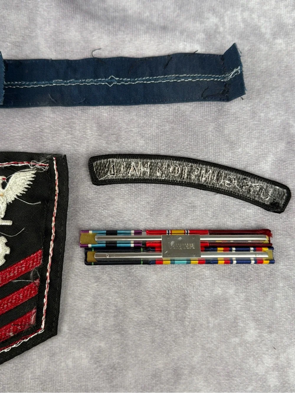 US Navy Insignia Ribbon Patch Lot USS Gunston Hall Petty Officer Vanguard